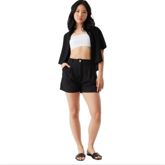 Quilted Band Embossed Sole Faux Leather Black Flat Slip-On Square Sandals - Picture 7 of 7